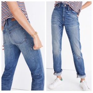 Madewell High Rise Slim Boyjean Painter Edition!!
